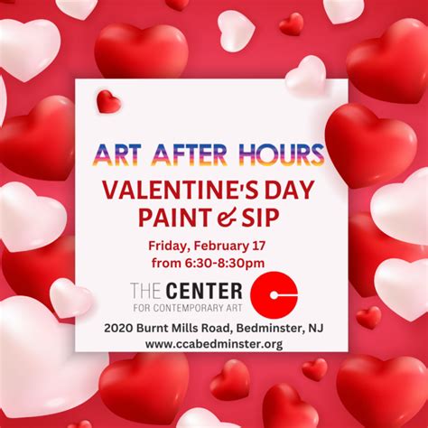 After Hours Valentine S Day Paint Sip Visit Somerset County Nj