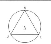 In The Figure Above Equilateral Triangle ABC Is Inscribed In Circle D