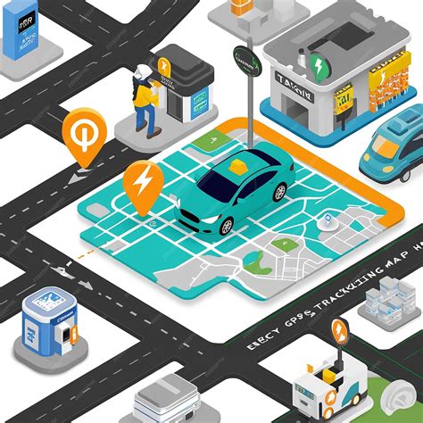 GPS tracking map helps you find your location and route on the map