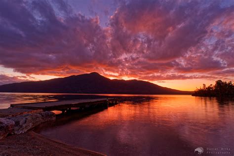 Lake Kaniere Sunset It Wasnt Until About 20 Mins After Th Flickr