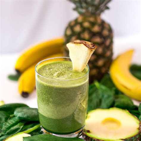 Smoothie Cremoso De Espinafre Abacaxi Banana E Abacate Receitex