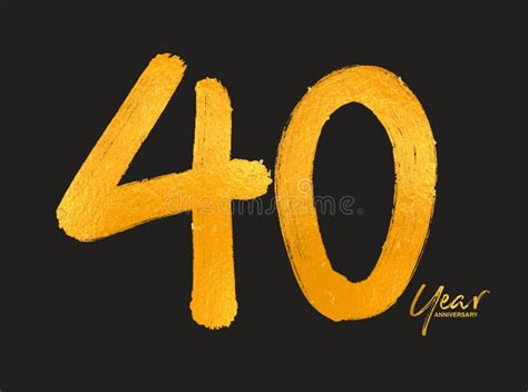 Gold 40 Years Logo Stock Illustrations 1210 Gold 40 Years Logo Stock Illustrations Vectors