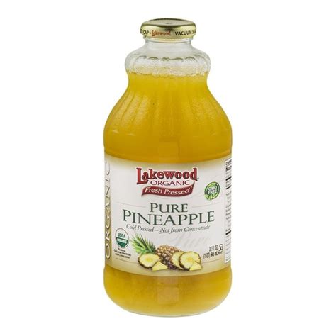 Lakewood Juice Organic Pure Pineapple 32 Fl Oz Instacart