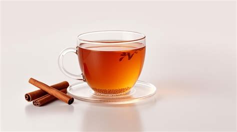 Premium Ai Image Photo Of A Cinnamon Hot Toddy Drink Isolated On Flat White Background