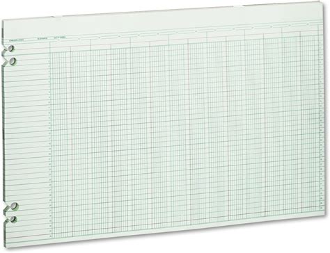 Amazon Wilson Jones Green Columnar Ruled Ledger Paper Double