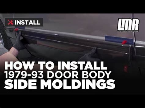 How To Install Fox Body Mustang Door Body Side Moldings Youtube