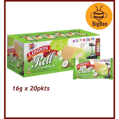 London Roll - 16g x 20pkts Chocolate/Coconut Pandan/Strawberry/Double ...