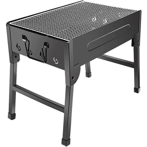 Portable Bbq Grill Barbecue Pliable Table Au Charbon De Bois Sans Fum E