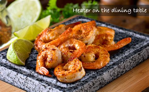 Artestia Double Cooking Stones Sizzling Hot Stone Set Deluxe Tabletop Barbecue Bbq Hibachi