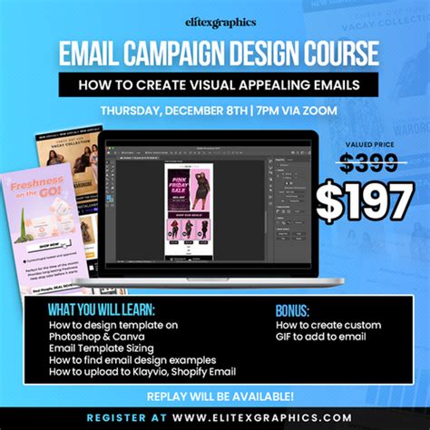 Email Campaign Design Course (REPLAY) | ElitexGraphics