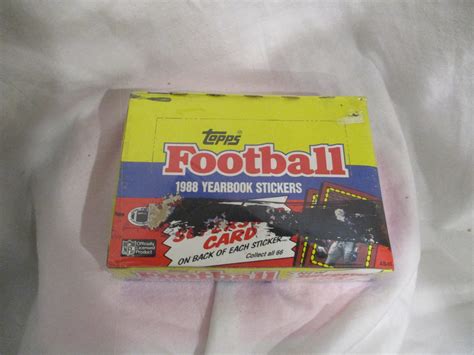 Football Cards Topps Football Collectible Cards And Stickers Boxes Etsy