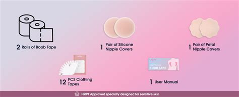 Amazon Vbt Boob Tape Breast Lift Tape Body Tape For Breast Lift W Pcs Silicone Breast