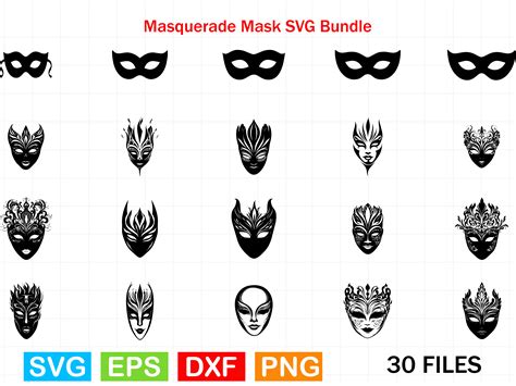 Masquerade Mask SVG Bundle Graphic by Creativity Designer · Creative