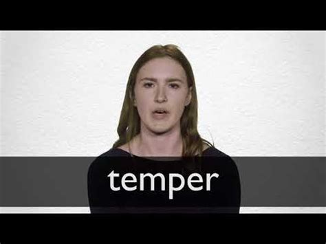 TEMPER definition and meaning | Collins English Dictionary