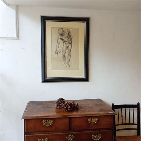 C Th Charcoal Study Male Nude From Gear Antiques Lillie Road Arts And Antiques Quarter