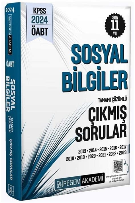 Pegem Akademi Yayıncılık Pegem 2024 ÖABT Sosyal Bilgiler Öğretmenliği