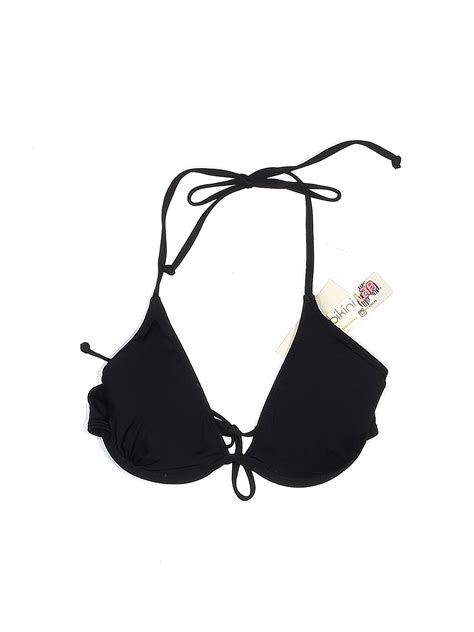The Bikini Lab Solid Black Swimsuit Top Size S Off Thredup