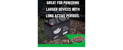 Interstate Batteries 12v 100ah 90ah Solar Battery Group 27 Flag Terminal Sla Agm