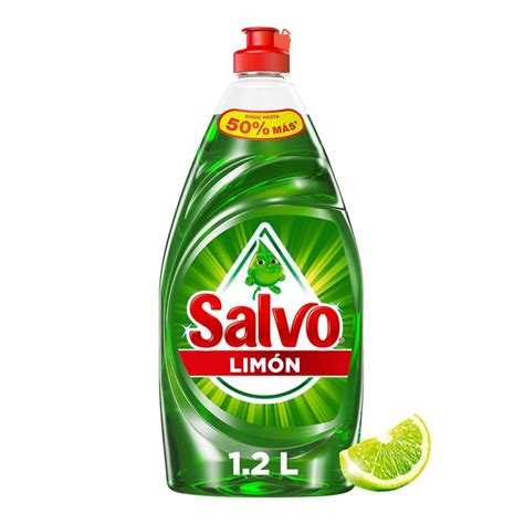 Lavatrastes Salvo limón líquido 1 2 l Walmart