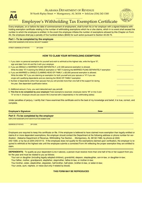 Alabama State Tax Forms Printable Printable Forms Free Online
