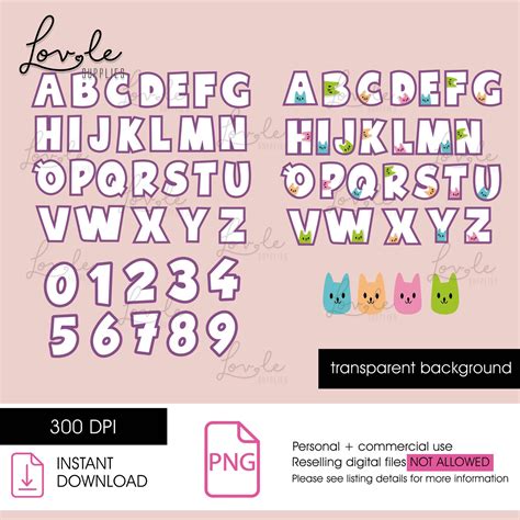 Gabby Dollhouse Inspired Alphabet Gabby Doll Inspired Font Etsy