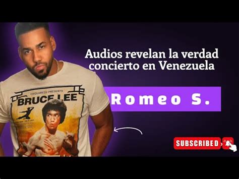 Romeo Santos En Venezuela Audio De Los Organizadores Del Evento