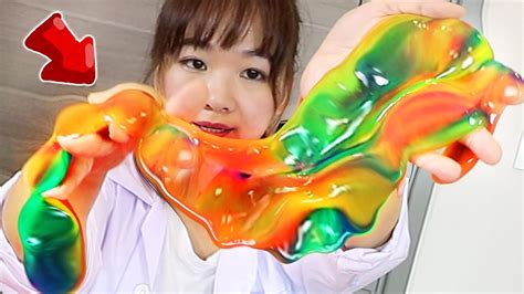 Satisfying Rainbow Putty Barrel O Slime Bulb Test Elieoops Youtube