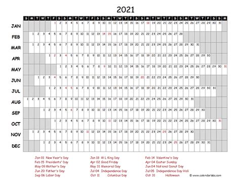 Calendar With Weeks For 2021 Excel