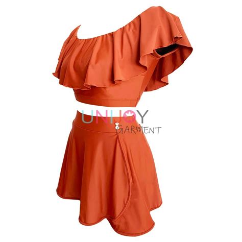 Ruffles Bikini And Swimdress Custom Bathing Suits Maker China Unijoy