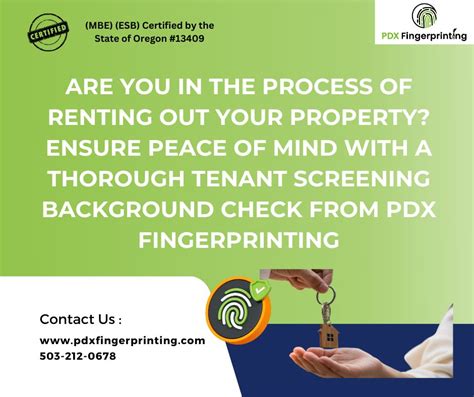 How PDX Fingerprinting can help you rent your property | PDX ...