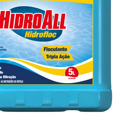 Clarificante Hidroall Hidrofloc 5 Litros Hotech Produtos E