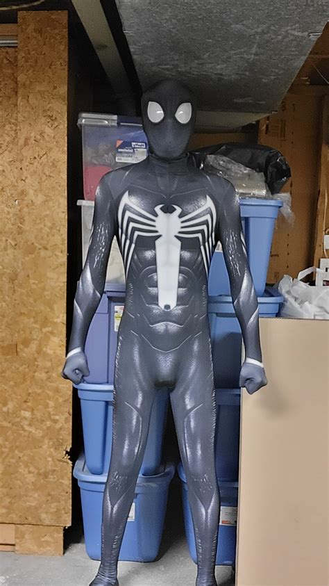 Venom Printed Cosplay Suit Black Spiderman Costumes For Halloween