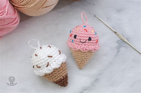 No Sew Crochet Ice Cream Free Amigurumi Pattern