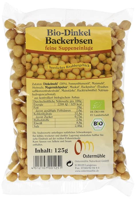 Bio Dinkel Backerbsen G Er Pack X G Amazon De