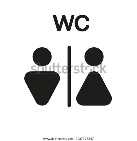 Wc Wayfinding Vector Illustration Icons Toilet Stock Vector Royalty