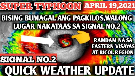 Weather Update Todayapril 192021pag Asa Weather Forecastpublic