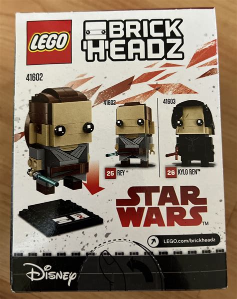 LEGO BRICKHEADZ Rey 41602 Star Wars 2018 Retired New 673419279611