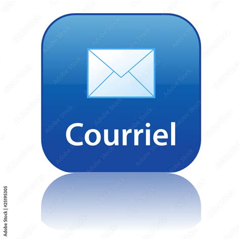 Bouton Web COURRIEL e mail courrier électronique messagerie mél Stock