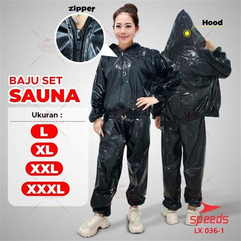 BAJU SAUNA SUIT JAKET SAUNA JAS HUJAN ATASAN SPEEDS BAHAN SOFT LX