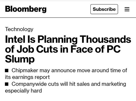 Intel Layoffs After Getting Billions In Government Money From The Chips