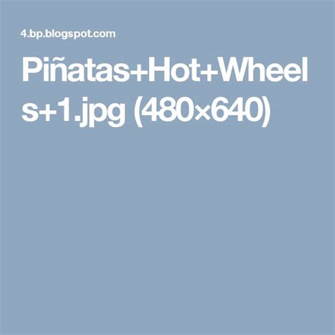 Hot wheels Piñatas Hot