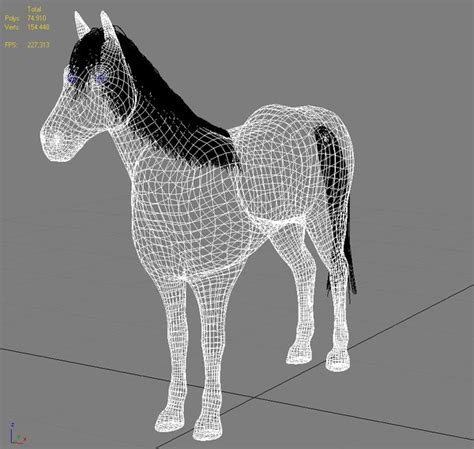 horse animation 3d model