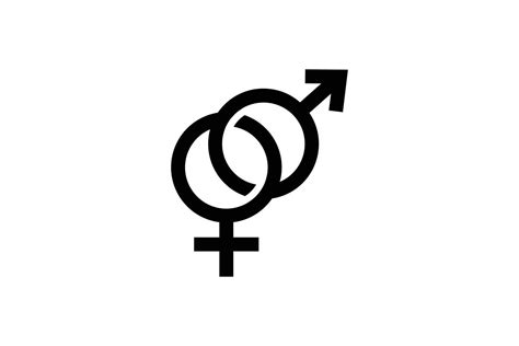 Heterosexual Gender Symbol Icon Male And Female Sign Icon Related To