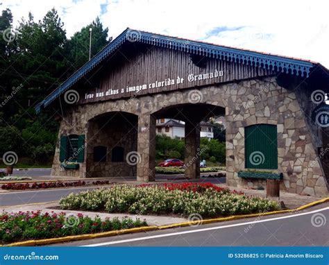 Gramado Portal - Gramado portal stock image. Image of apound, gramado - 53286825