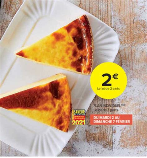 Promo Flan Individuel Chez Carrefour Market Icatalogue Fr