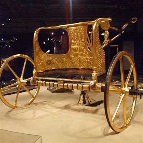 Tutankhamuns Chariot At Luxor Museum 14th Century Bc The Egyptian