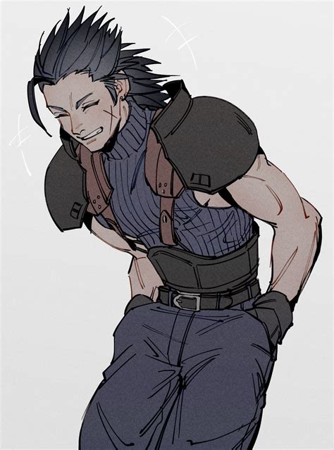 Zack Fair Final Fantasy And 1 More Drawn By Oimo Oimkimn Danbooru