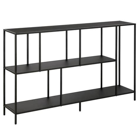 Meyer Cross Winthrop In Blackened Bronze Rectangle Metal Console