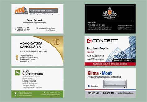 Vizit karte STANDARD | Boni • štampa & foto