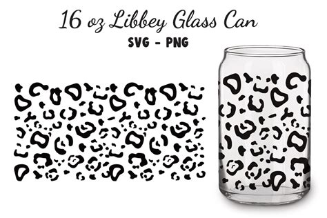 Halloween Black Leopard Libbey Glass Can Graphic By Sasikharn